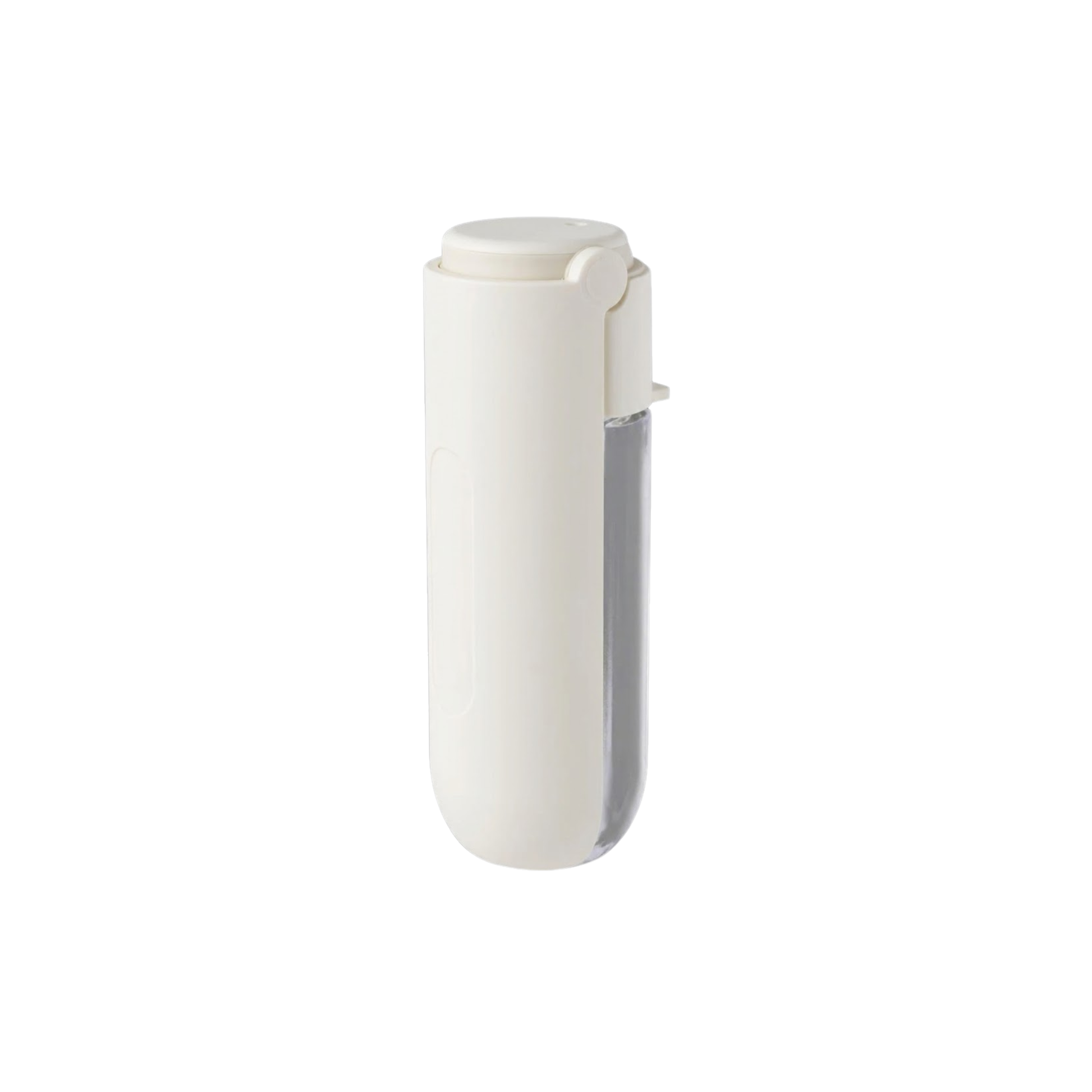 WoofPick portable dog water bottle in moonlight white