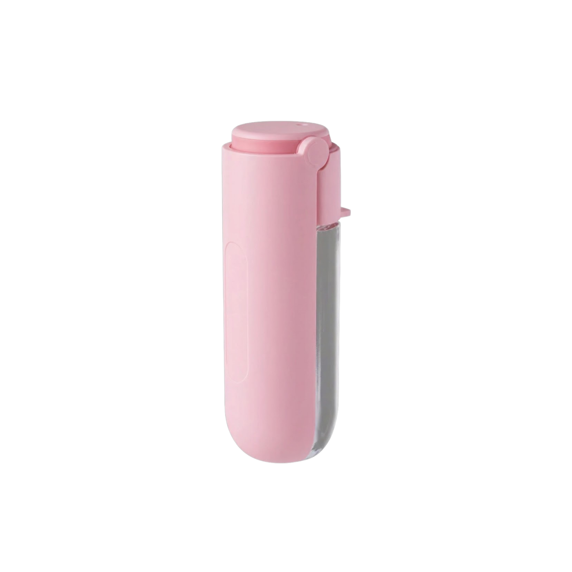 WoofPick portable dog water bottle in sakura pink